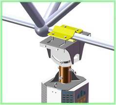 Havalandırma dişli motor direği ev için monte HVLS tavan fanı 3