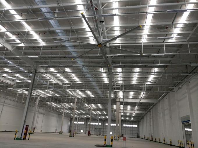 24ft (7.3 metre) Alüminyum alaşım bıçakları ile endüstriyel büyük tavan fanı 0