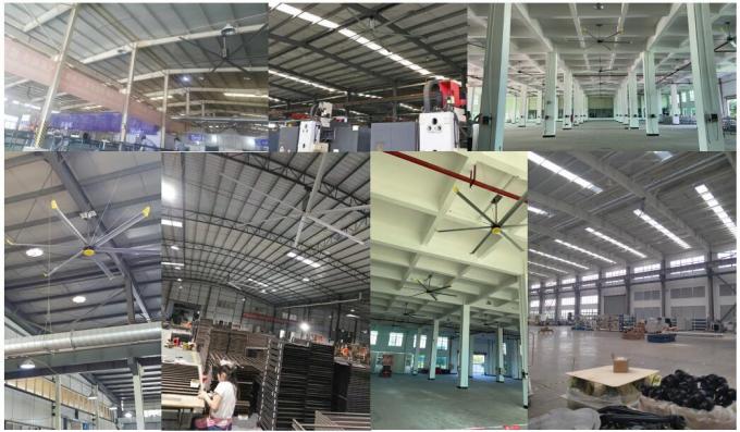 1.2KW 6.7M 22 ayaklı Büyük Oda HVL endüstriyel tavan fanı 6