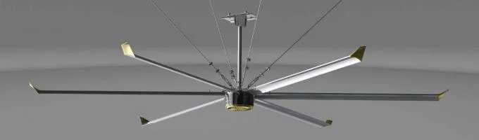 Alüminyum Magnezyum Alaşım Blade Hvls 1.5kw fırçasız kalıcı mıknatıs AC için tavan fanı 0