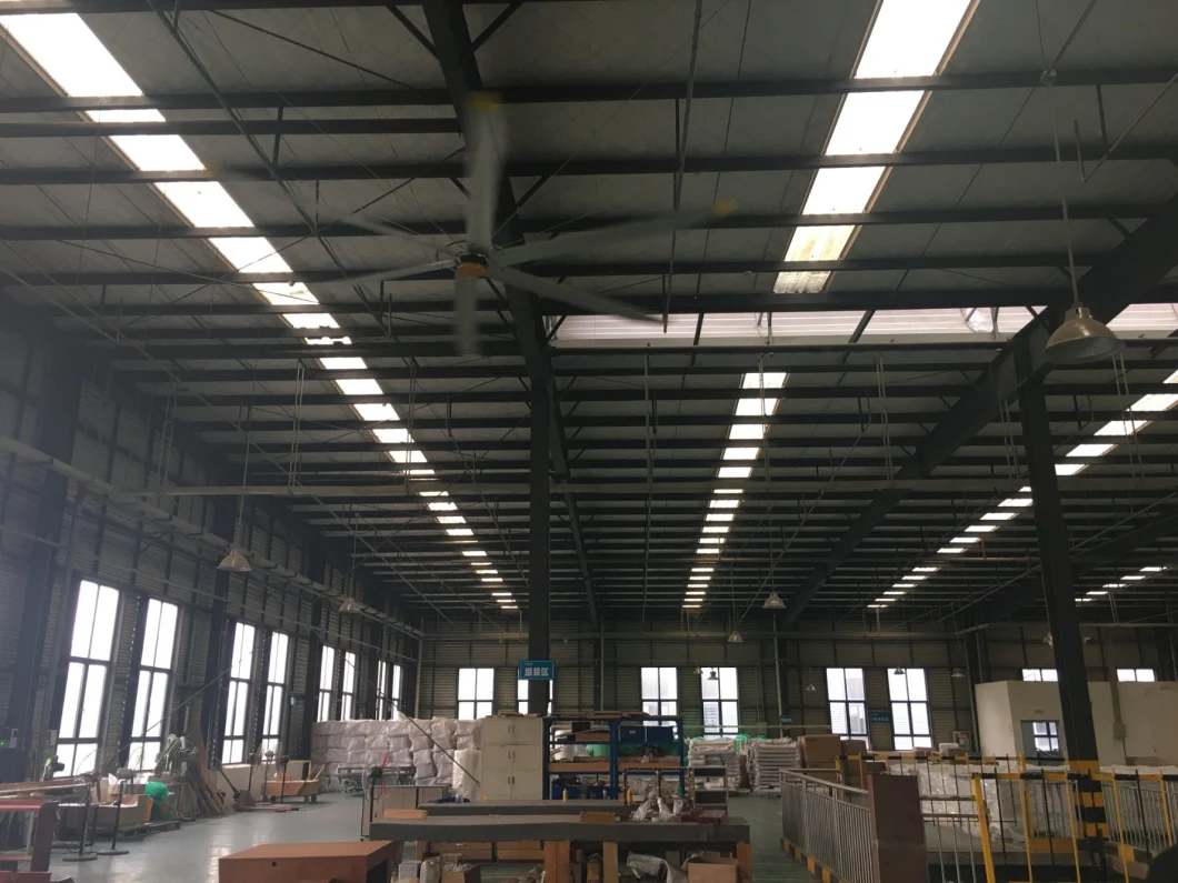 Alüminyum Magnezyum Alaşım Blade Hvls 1.5kw fırçasız kalıcı mıknatıs AC için tavan fanı 10