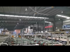 1.5KW güç kaynağı 5 bıçaklı 7.3m 24ft JUNYI Endüstriyel HVLS Çatı fanı Endüstriyel için