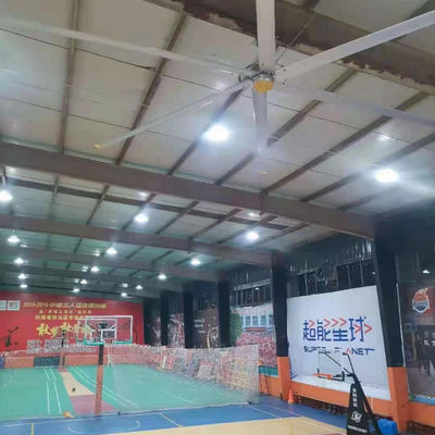 İyi bir fiyat. Düğme Kontrolü Hızlı Düzenle Spor Salonu Havalandırması için Büyük HVLS Endüstriyel Fanlar çevrimiçi