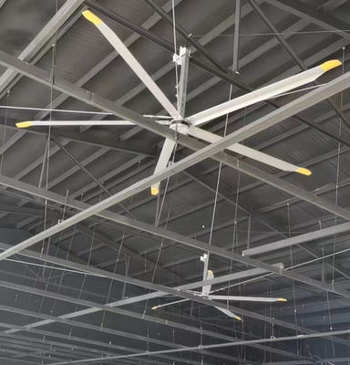 İyi bir fiyat. HVLS Endüstriyel İç Çıkarma Tavan Ventilatörü 3m 10FT Pmsm Motoru ile çevrimiçi