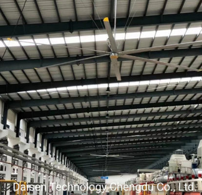 İyi bir fiyat. 7.3M 24FT Büyük Tavan HVL Endüstriyel Fan Ventilatör Büyük Yüksek Mekanlarda Soğutma çevrimiçi