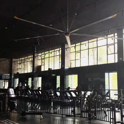 İyi bir fiyat. 1.5KW güç kaynağı 5 bıçaklı 7.3m 24ft JUNYI Endüstriyel HVLS Çatı fanı Endüstriyel için çevrimiçi
