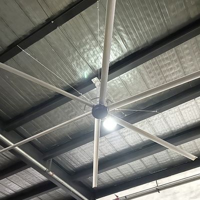 İyi bir fiyat. 24ft Alüminyum Magnezyum Alaşım HVLS Depo Yüksek Voltajlı Endüstriyel Tavan Ventilatörü çevrimiçi