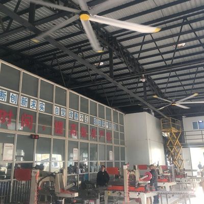 İyi bir fiyat. BLCD Motor 5.0m 16FT Büyük HVLS Tavan Fanı Hava Soğutması ve Bakım Serbest Tasarımı çevrimiçi