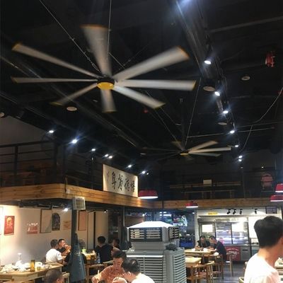 İyi bir fiyat. 2Depo ve ticari yerler için.4m 8FT fırçasız HVLS tavan fanı Bakım ücretsizdir çevrimiçi
