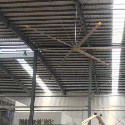 Depo soğutma ve havalandırma için güçlü 5Pcs Al-Mg Alaşım Blade 7.3m 24FT Endüstriyel HVLS Fan