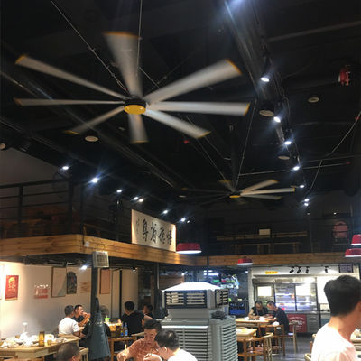 İyi bir fiyat. Restoran Depo Çiftlikleri için 8FT fırçasız Sliver Gri Endüstriyel Havalandırma Ventilatörü Ev çevrimiçi