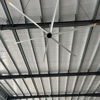 İyi bir fiyat. Fan çapı 8FT-24FT PMSM Kablo Üretim Atölyesi için Motorlu HVLS Tavan Fanı çevrimiçi