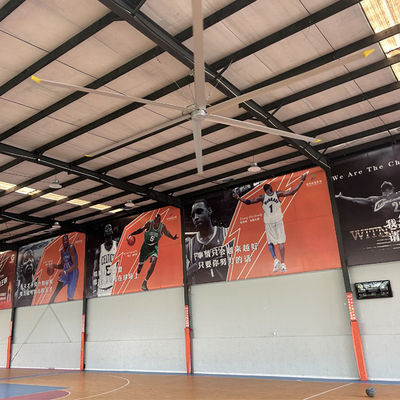 İyi bir fiyat. 24FT PMSM fırçasız motor HVLS Basketbol sahaları için endüstriyel tavan fanı Restoranlar Çiftlikler çevrimiçi