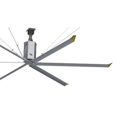 7.3m 24FT dişli kutusu Sığırlık hayvan çiftliği için endüstriyel HVLS tavan fanı Al-Mg alaşım bıçakları