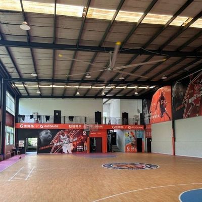 İyi bir fiyat. 8-24FT Basketbol Havalandırması için Büyük Endüstriyel Ventilatör AC Elektrik Akımı Tipi Blade Malzeme Alüminyum çevrimiçi