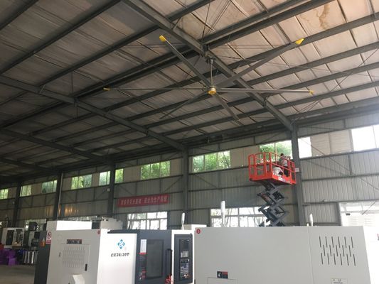 İyi bir fiyat. 16FT Al-Mg Blade Endüstriyel Tavan DX-7.3 Depo içindeki Soğutma ve Hava Havalandırması için çevrimiçi