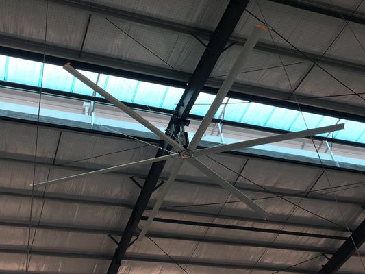İyi bir fiyat. Aksyal Fan Büyük HVls Endüstriyel Tavan Ventilatörü 7.3m çaplı Al-Mg Alaşım Blade malzemesi çevrimiçi