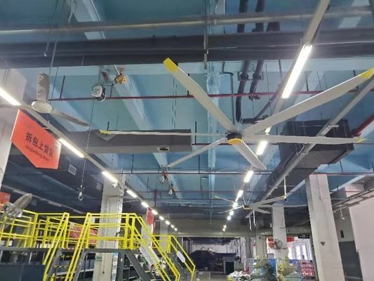 İyi bir fiyat. Büyük Endüstriyel PMSM HVLS Tavan Ventilatörü 7.3m Hava Soğutma Havalandırması çevrimiçi